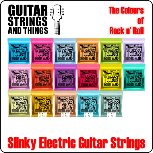 Ernie Ball Slinky Nickel Wound Electric Guitar Strings - ALL SLINKYS