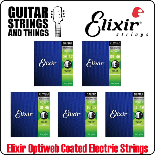 Elixir Optiweb Coated Nickel Plated Electric Guitar Strings