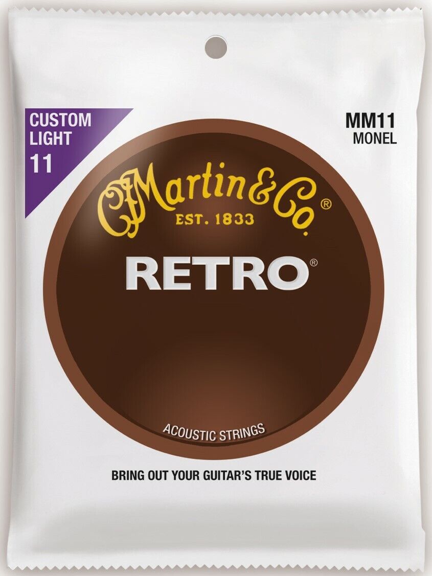 Martin Retro 11-52 Custom Light Monel Acoustic Guitar Strings MM11