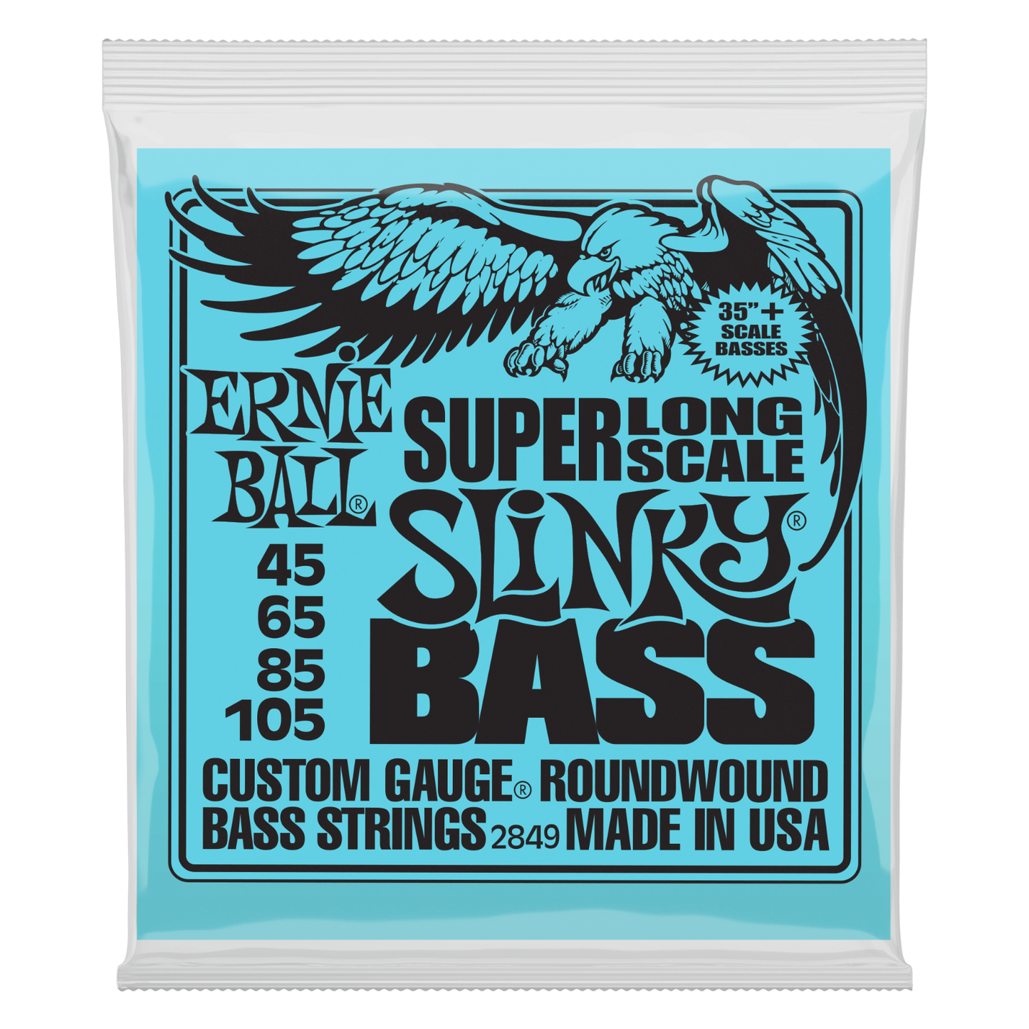 Ernie Ball Slinky Bass Strings Extra Super Regular Hybrid Power Beefy 4 String