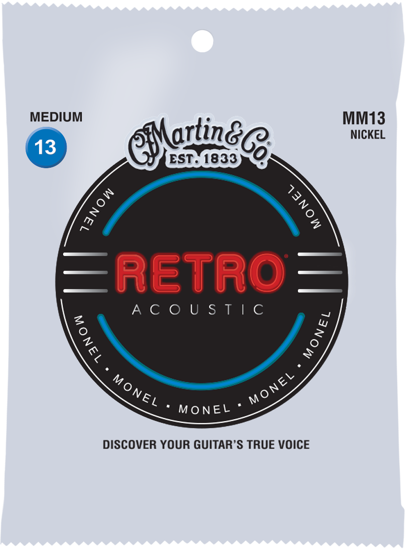 Martin Retro 13-56 Medium Monel Acoustic Guitar Strings MM13