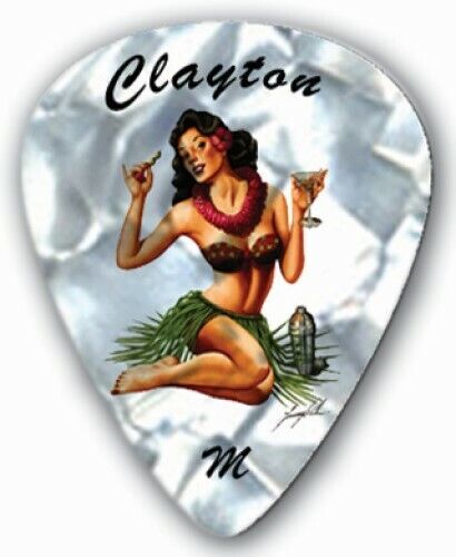 Clayton USA Hula Hotties Standard Grip Celluloid Plectrums - Bags of 12 Picks