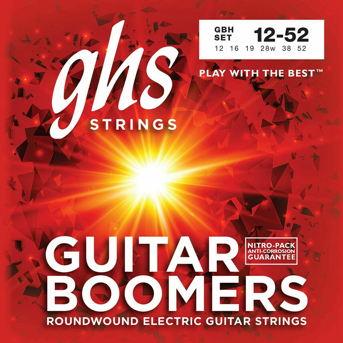 Ghs Boomers 12-52 Heavy Nickel Wound Electric Guitar Strings GBH