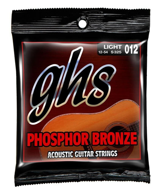 Ghs Phosphor Bronze 12-54 Light Roundwound Acoustic Guitar Strings S325