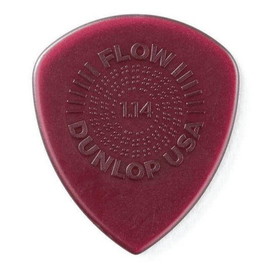 Jim Dunlop Flow Standard Grip 1.14mm Plectrums - (Bag of 6 Picks)