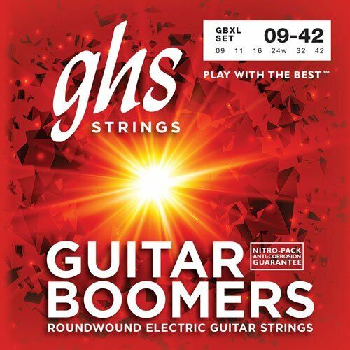 Ghs Boomers 09-42 Extra Light Nickel Wound Electric Guitar Strings GBXL 