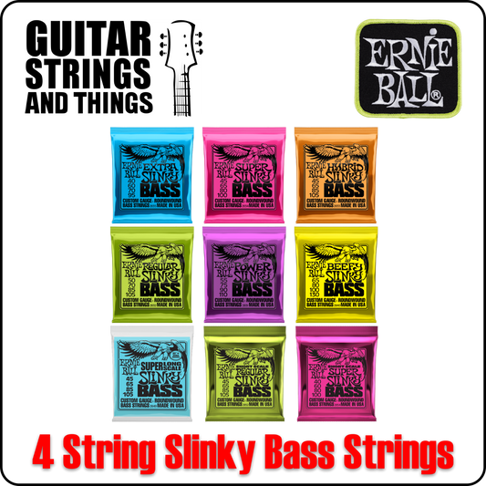 Ernie Ball Slinky Bass Strings Extra Super Regular Hybrid Power Beefy 4 String