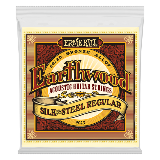 Ernie Ball Earthwood Silk & and Steel Regular 13-56 Acoustic Guitar Strings 2043