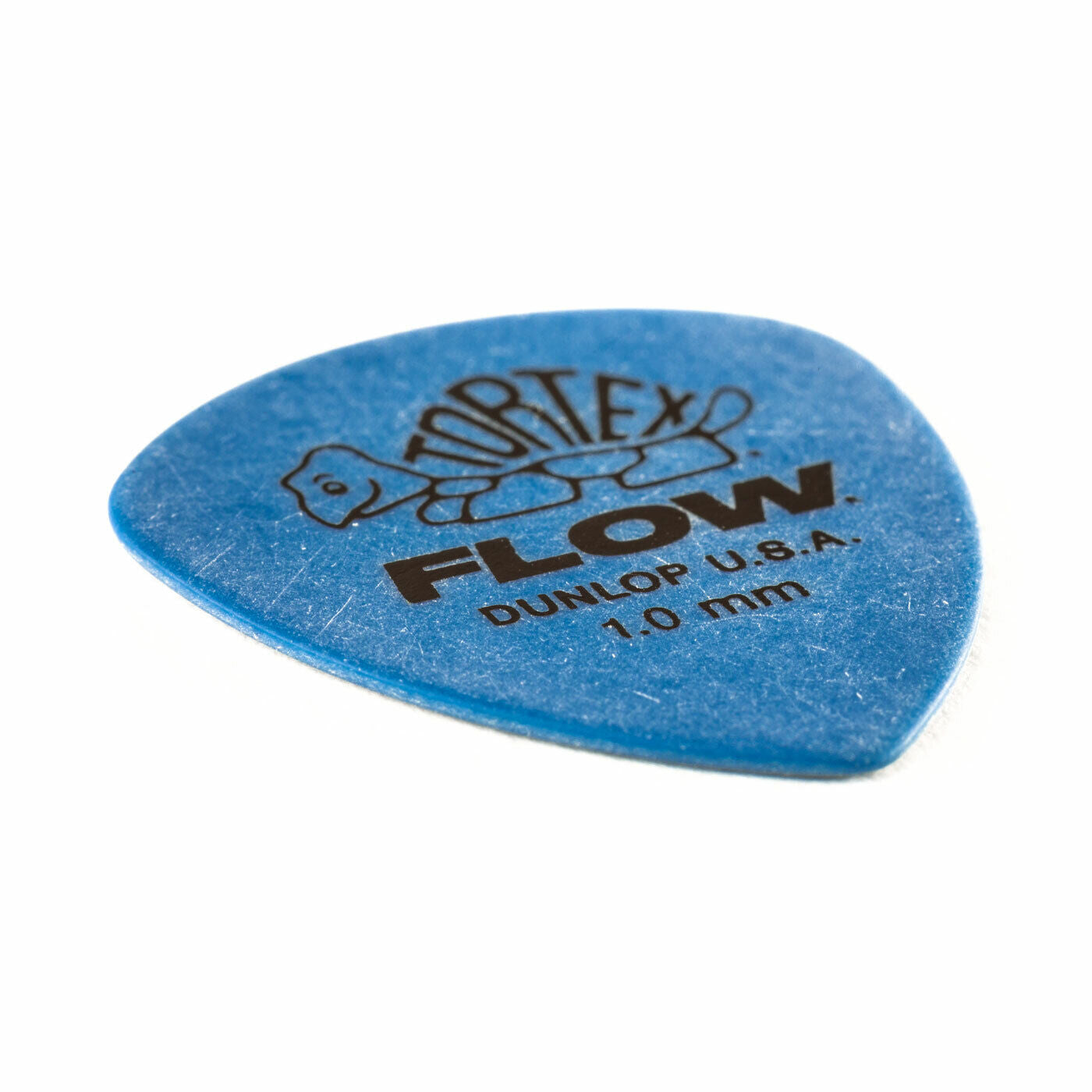 Jim Dunlop Tortex Flow Standard Grip 1.00mm Blue Plectrums - (Bag of 12 Picks)