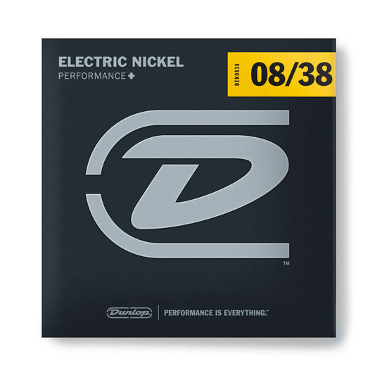 Dunlop Performance+ Nickel Wound 08-38 Light Electric Guitar Strings DEN0838