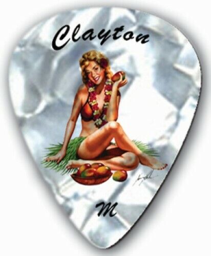 Clayton USA Hula Hotties Standard Grip Celluloid Plectrums - Bags of 12 Picks