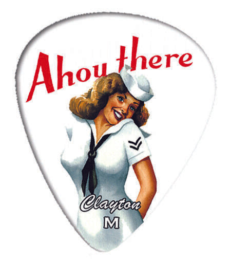 Clayton USA American Hotties Standard Grip Delrin Plectrums - Bags of 12 Picks