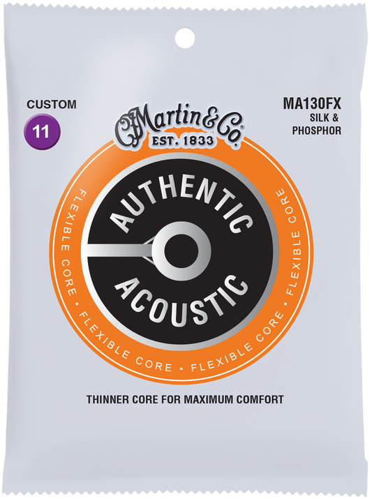 Martin SP Flexible Core 11-47 Silk & and Phosphor Bronze Acoustic Guitar Strings