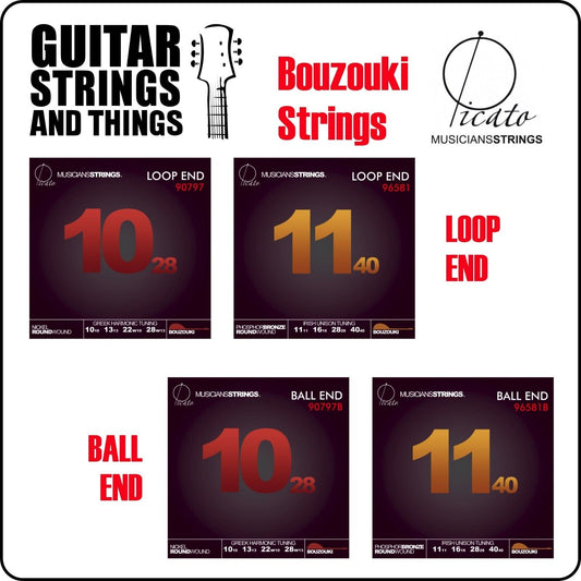 Picato Bouzouki Strings Phosphor or Nickel, Ball End or Loop End