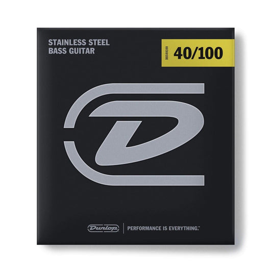 Dunlop Stainless Steel 40-100 Light Bass Guitar Strings