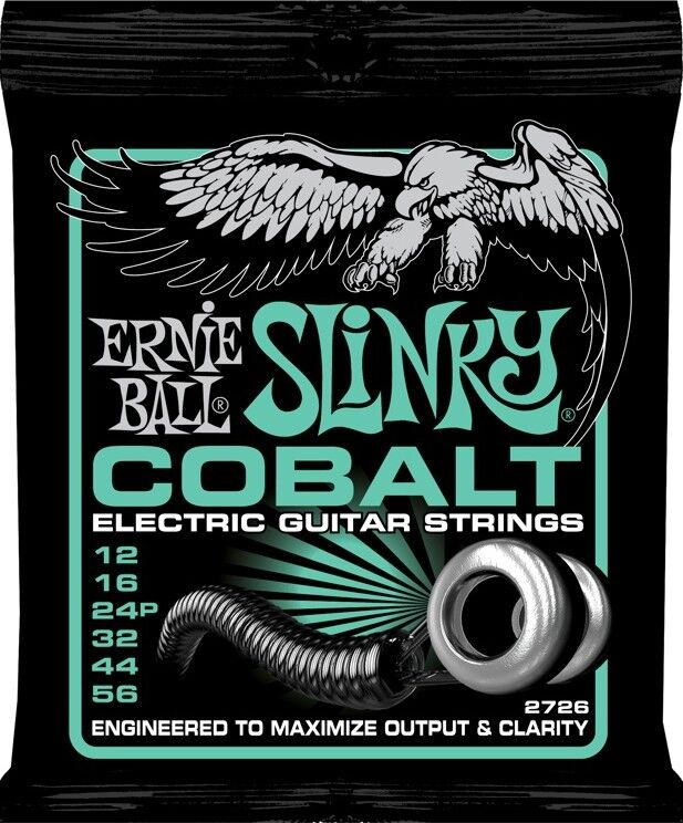 Ernie Ball Cobalt Slinky Electric Guitar Strings super regular hybrid power ect