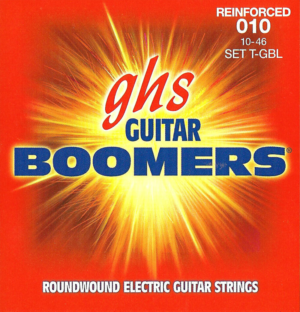 Ghs Reinforced Boomers 10-46 Light Nickel Electric Guitar Strings TGBL