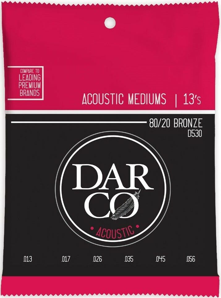 Darco By Martin 13-56 Medium 80/20 Bronze Acoustic Guitar Strings D530