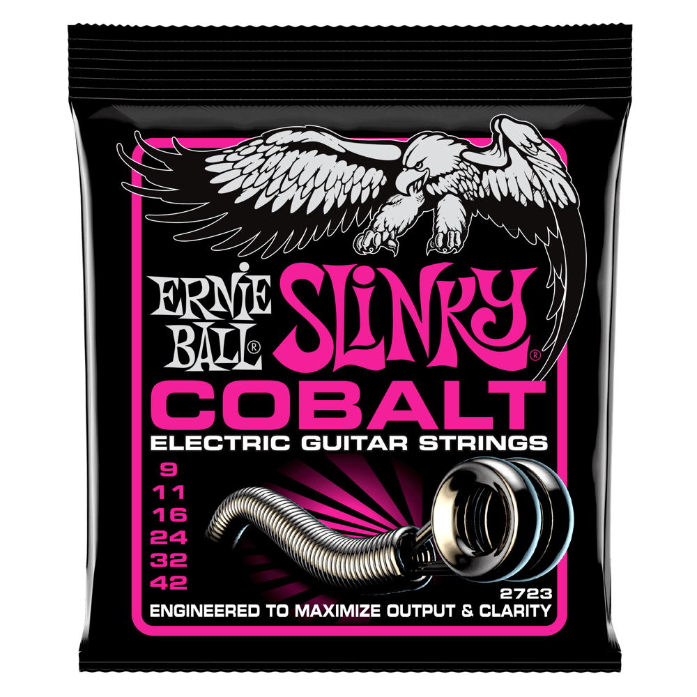 Ernie Ball Cobalt Slinky Electric Guitar Strings super regular hybrid power ect