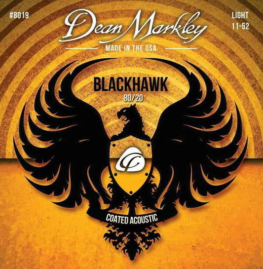 Dean Markley Blackhawk 11-52 Light Coated 80/20 Acoustic Guitar Strings 8019