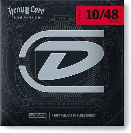 Dunlop Heavy Core Nickel Wound 10-48 Heavy Electric Guitar Strings DHCN1048