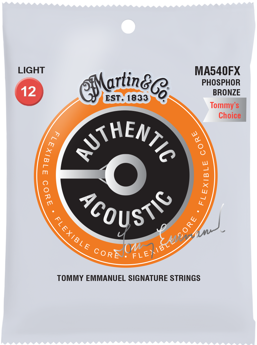 Martin SP Flexible Core 12-54 Tommy's Choice Phosphor Acoustic Guitar Strings