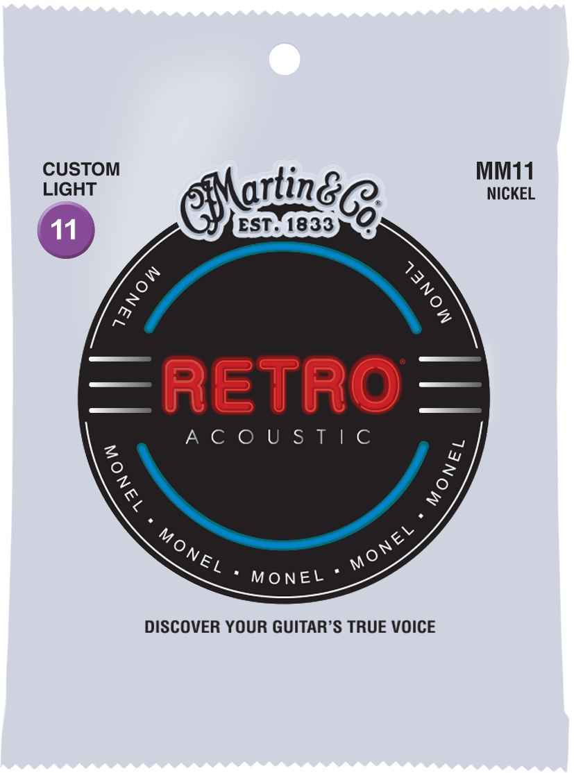 Martin Retro 11-52 Custom Light Monel Acoustic Guitar Strings MM11