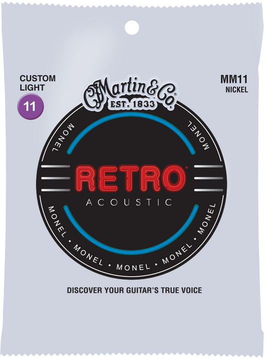 Martin Retro 11-52 Custom Light Monel Acoustic Guitar Strings MM11