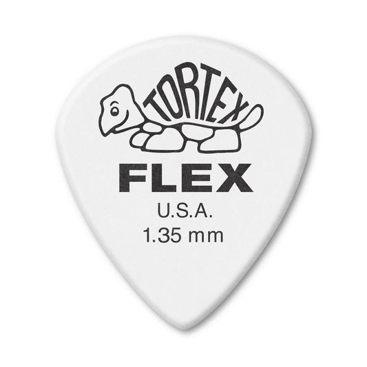 Jim Dunlop Tortex Flex Jazz III XL 1.35mm Plectrums - (Bag of 12 Picks)