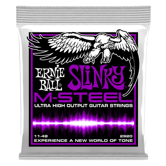 Ernie Ball Power Slinky M-Steel 11-48 Electric Guitar Strings 2920 