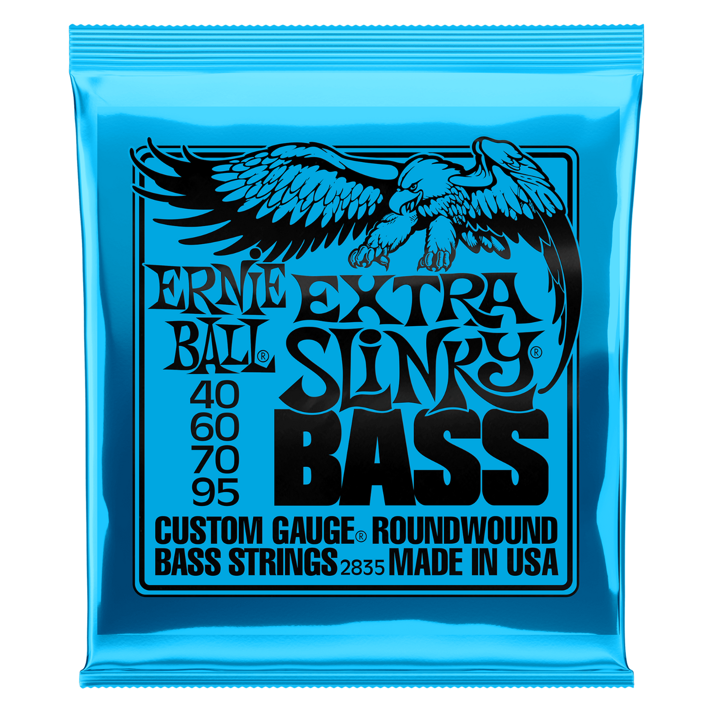 Ernie Ball Slinky Bass Strings Extra Super Regular Hybrid Power Beefy 4 String