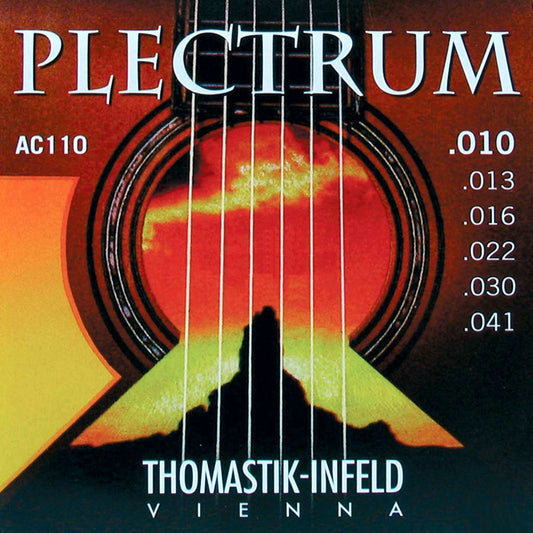 Thomastik-Infeld Plectrum 10-41 Round Wound Bronze Acoustic Guitar Strings AC110