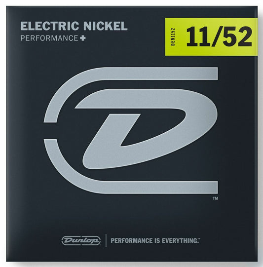 Dunlop Performance+ Nickel Wound 11-52 Med-Heavy Electric Guitar Strings DEN1152