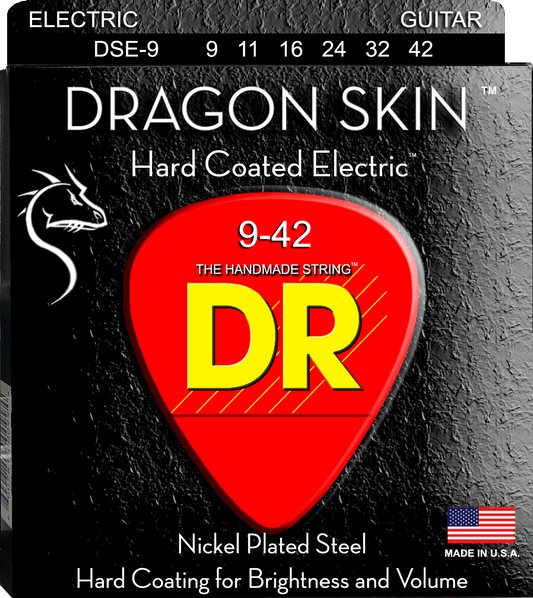 Dr Handmade Dragon Skin Clear Coated Electric Guitar Strings 9s 10 11s