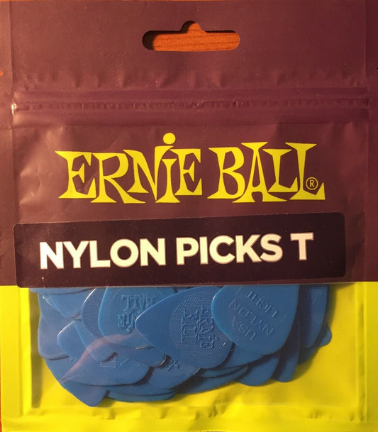 Ernie Ball 50 pack Nylon Standard Thin Picks .53mm P09135 (blue)