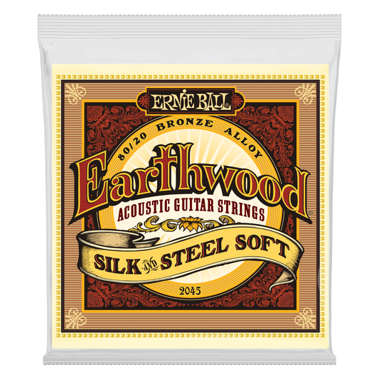 Ernie Ball Earthwood Silk & and Steel Soft 11-52 Acoustic Guitar Strings 2045