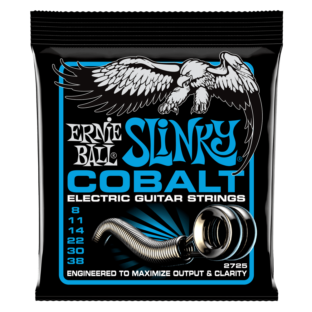 Ernie Ball Cobalt Slinky Electric Guitar Strings super regular hybrid power ect