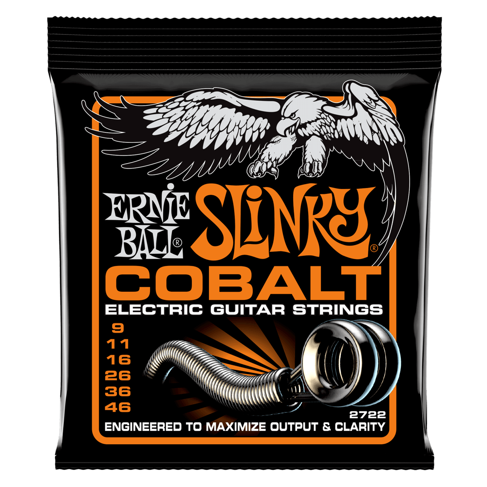 Ernie Ball Cobalt Slinky Electric Guitar Strings super regular hybrid power ect