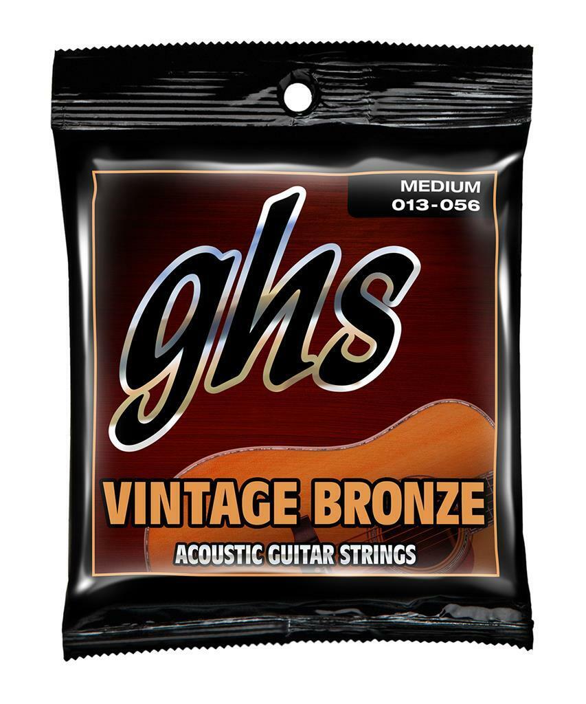 Ghs Vintage Bronze 13-56 Medium Acoustic Guitar Strings VNM