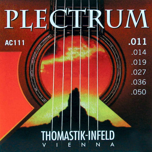 Thomastik-Infeld Plectrum 11-50 Round Wound Bronze Acoustic Guitar Strings AC111