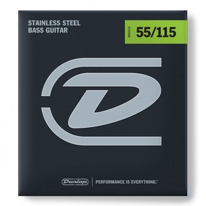 Dunlop Stainless Steel 55-115 Medium Bass Guitar Strings DBS55115