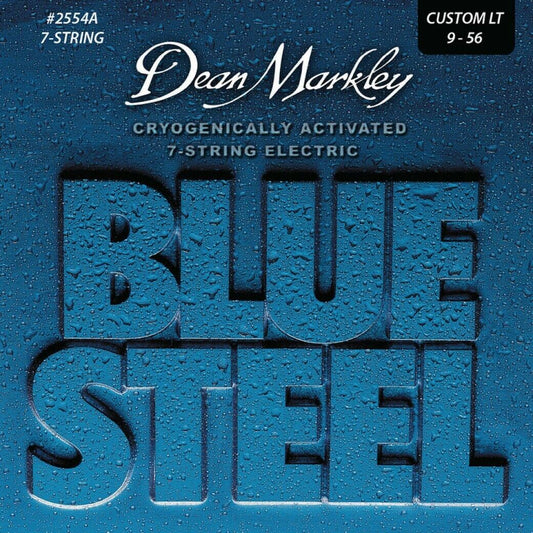 Dean Markley 7 String Blue Steel 09-56 Cust-Light Electric Guitar Strings 2554A