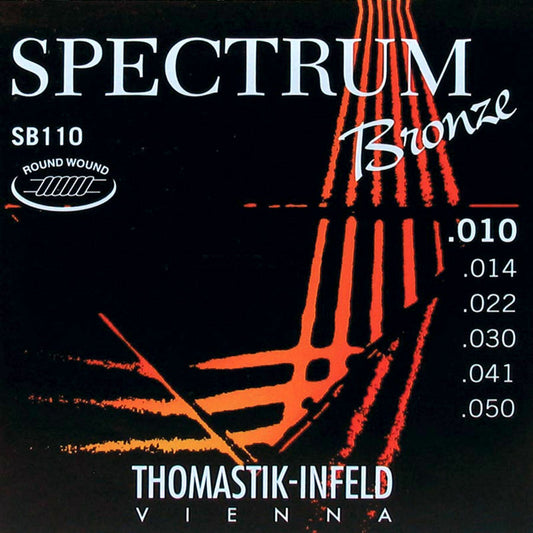 Thomastik-Infeld Spectrum Bronze 10-50 Round Wound Acoustic Guitar Strings SB110