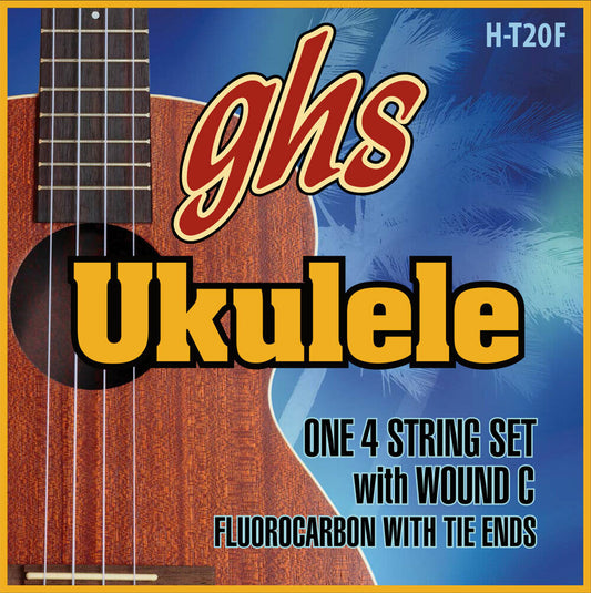 Ghs Fluorocarbon Tenor Fingerstyle 27-30.7 Tie End Ukulele Strings H-T20F