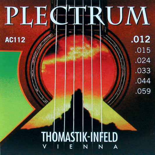 Thomastik-Infeld Plectrum 12-59 Round Wound Bronze Acoustic Guitar Strings AC112