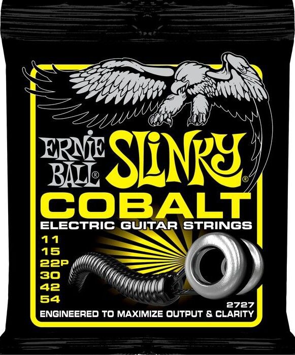 Ernie Ball Cobalt Slinky Electric Guitar Strings super regular hybrid power ect