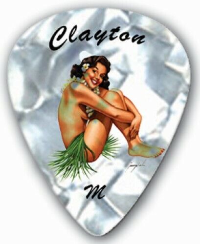 Clayton USA Hula Hotties Standard Grip Celluloid Plectrums - Bags of 12 Picks