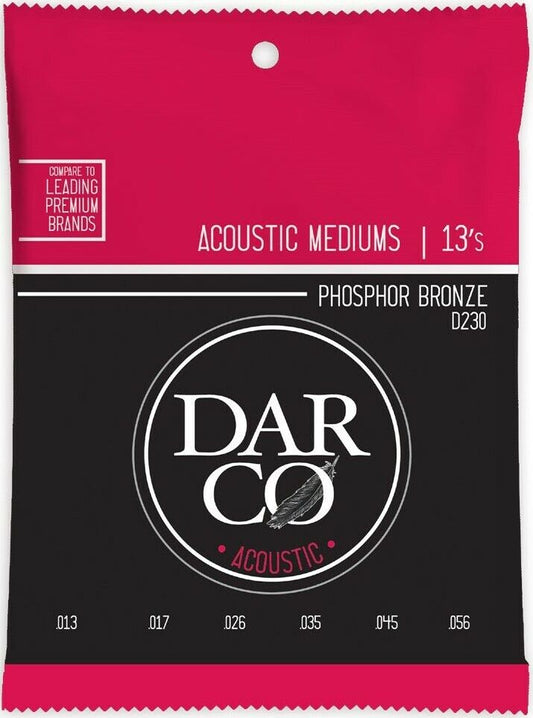 Darco By Martin 13-56 Medium Phosphor Bronze Acoustic Guitar Strings D230