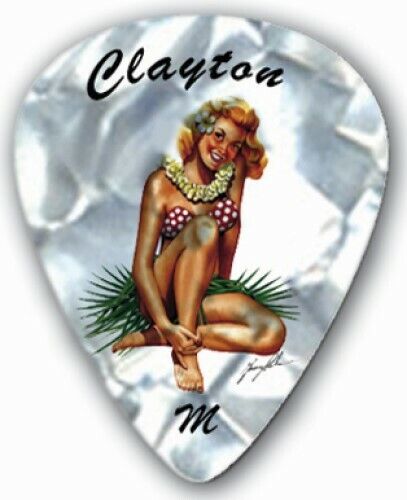 Clayton USA Hula Hotties Standard Grip Celluloid Plectrums - Bags of 12 Picks