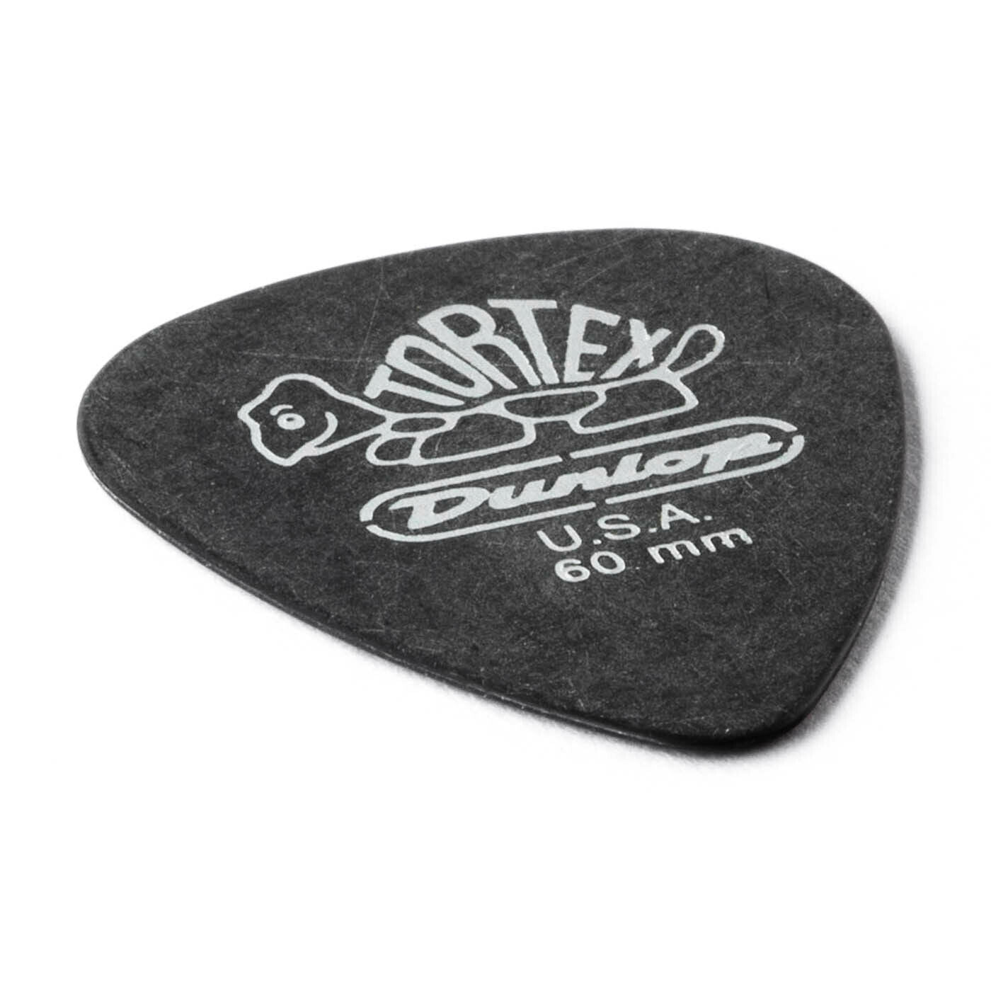 Dunlop Tortex Pitch Black Guitar Picks Plectrums - bags of 6 picks - all gauges